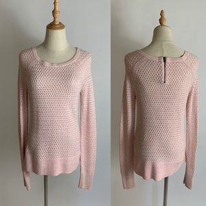 AMERICAN EAGLE Pink Basketweave Sweater S